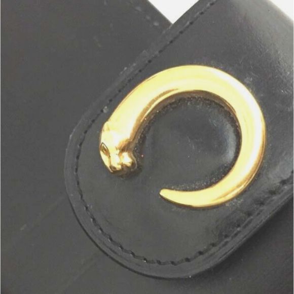 Cartier Panther Leather Planner Agenda Notebook Desk Diary Black VINTAGE - Picture 5 of 12